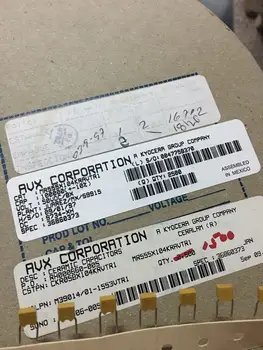 

10PCS new AVX 50V104 P5MM 0.1UF/50V JAN CKR05BX104K Multilayer ceramic monolith capacitor DIP 100NF 50V 104 Coupling