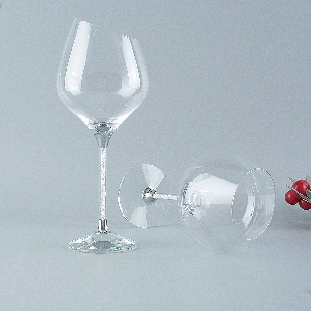 

Creative Wine Glass Cups Crystal Wedding Glasses For The Bride And Groom Wedding Cake Table Decoration Creative Home Appliances