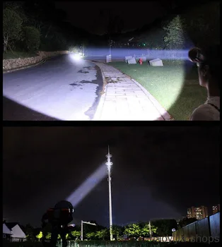 

New products led headlights super bright long distance headlights flashlights headlights battery fishing camping power 65W