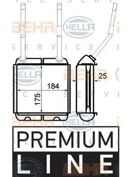 

Radiator Opel Astra/Vectra all 88 HELLA 8fh351313-031