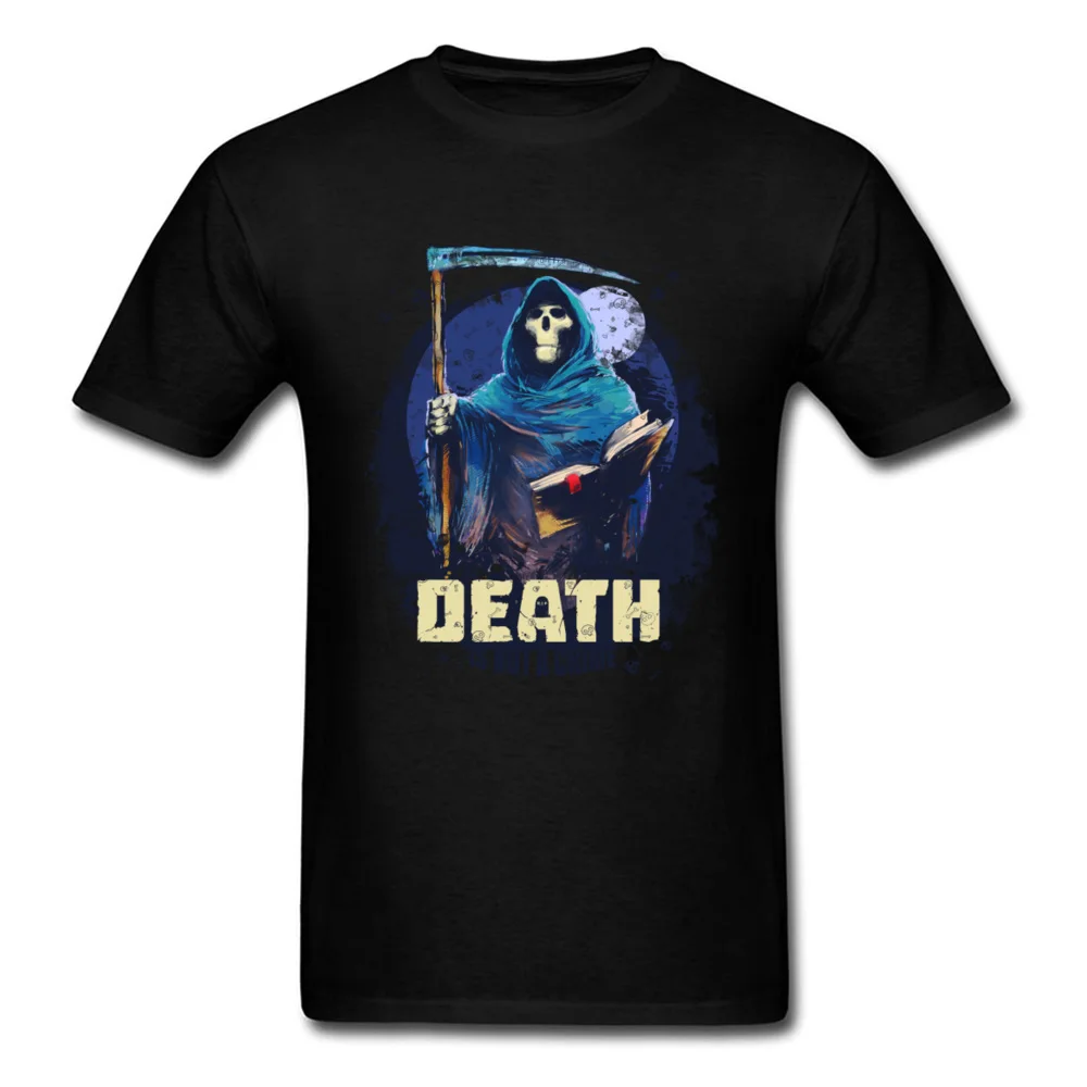 100% Cotton Fabric Mens Short Sleeve Death_Is_Not_A_Crime_3573 T Shirt Party T Shirt Funny Normal O Neck Tee Shirts Death_Is_Not_A_Crime_3573 black