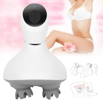 

Jade Roller 3D Scalp Massager, Electric Handheld Hair Scalp Massager with 4 Removable Heads Portable Handheld Massager Care