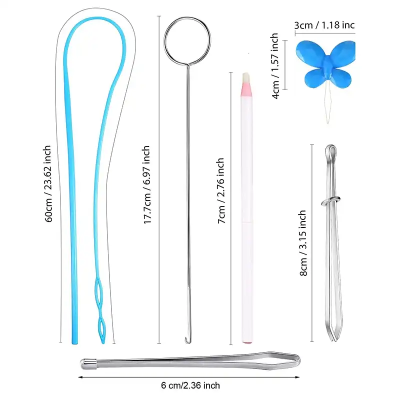Include Threader Drawstring Threader Cavis 13 Pieces Sewing Tool Kit Metal Tweezers and Sewing Pen Sewing Loop Turner Include Threader Drawstring Threader Cavis 13 Pieces Sewing Tool Kit Metal Tweezers and Sewing Pen Sewing Loop Turner