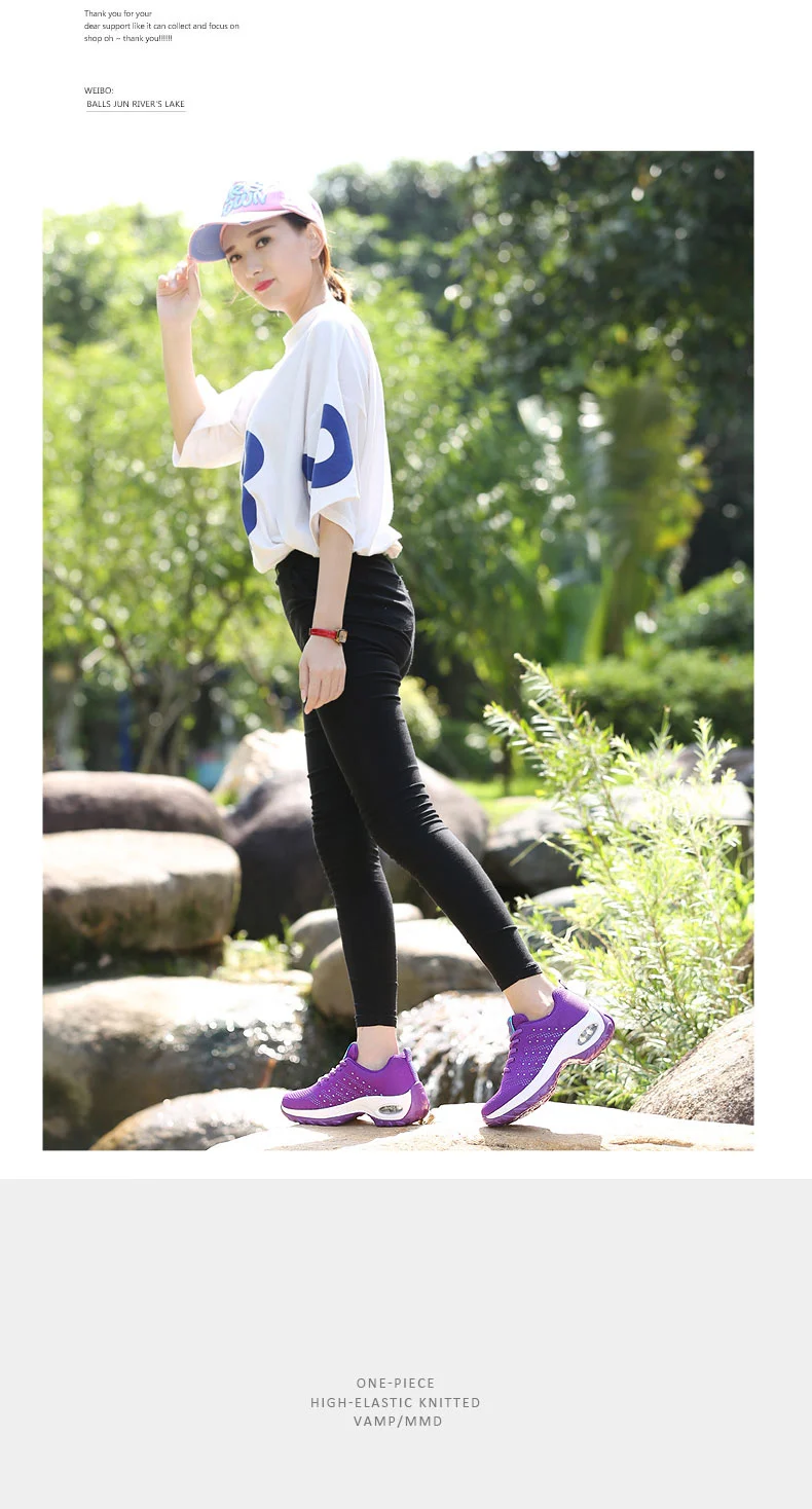 Walking Shoes 2021 New Women Breathable Casual Shoes Outdoor Light Weight Frenulum Casual Walking Platform Ladies Sneakers Black