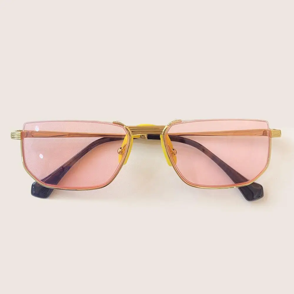 No.5 Sunglasses Роскошные маленькие женские солнцезащитные очки с полуоправой, классические металлические брендовые солнцезащитные очки без оправы для женщин - Цвет линз: No.5 Sunglasses