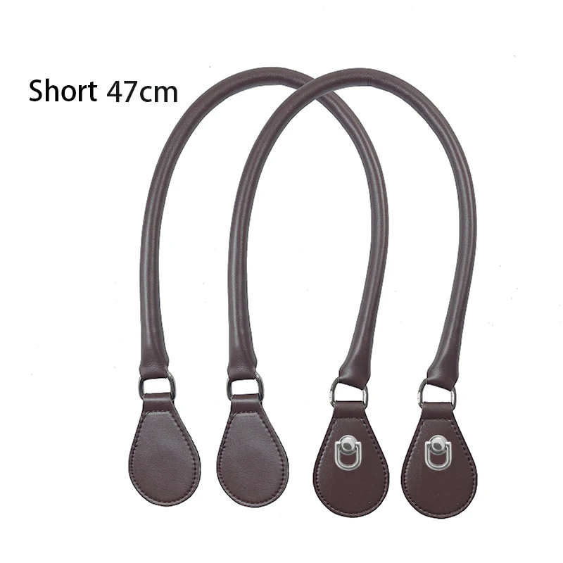 2021 New Leather Round Belt Handle with D Buckle Drops for City Chic Obag Basket Bucket Classic Mini Women Handbag O Bag 