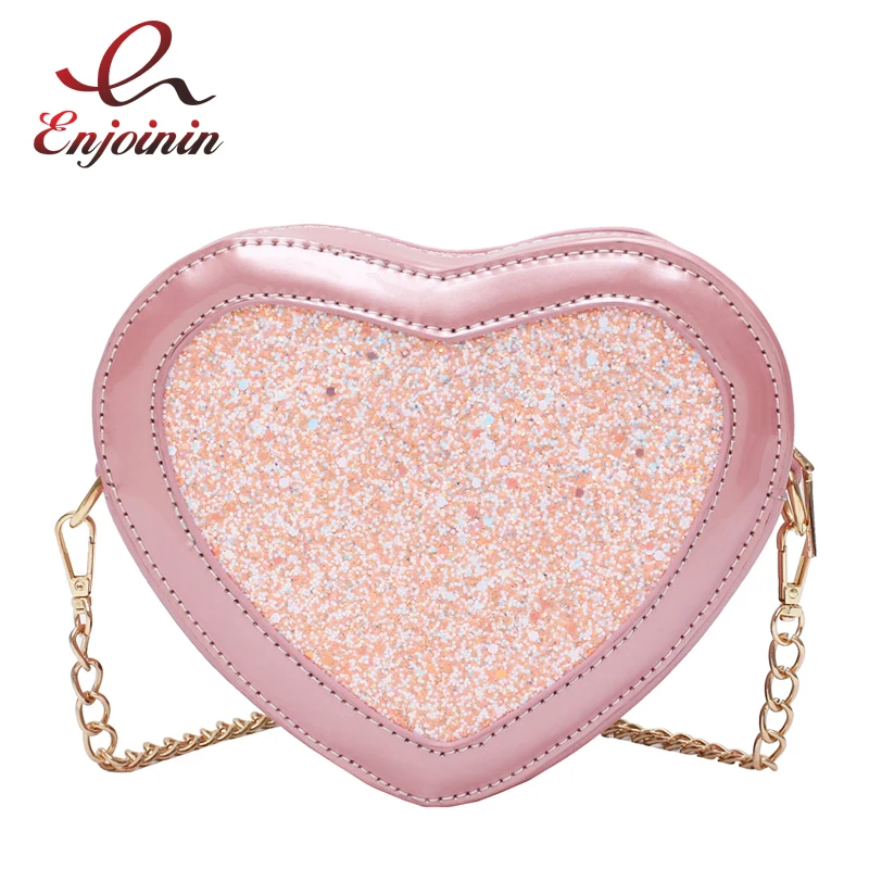 Повседневные Модные женские кошельки и сумочки из лакированной кожи с блестками