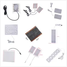 Один или 2 шт 2-12 В углеродное волокно грелка для рук USB нагревательная пленка электрическая зимняя инфракрасная Температура коврик