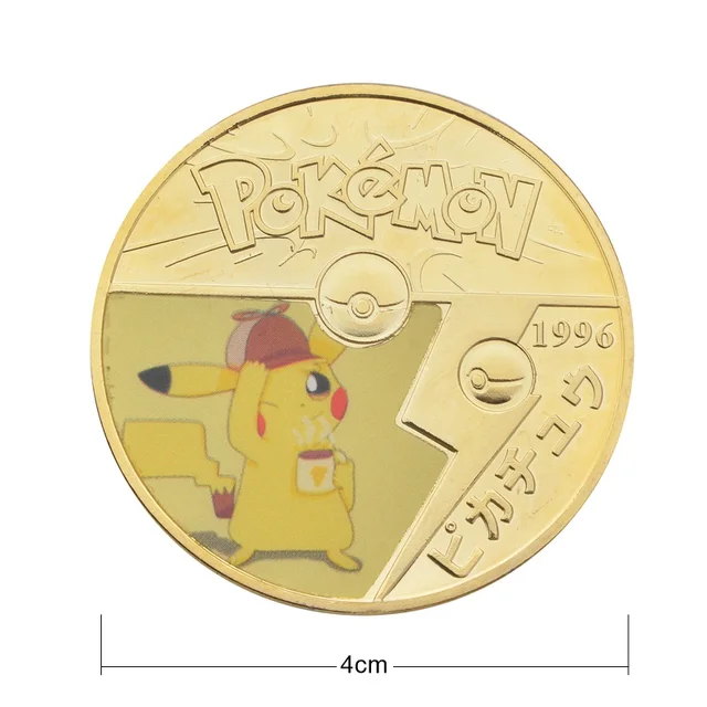 Charming Pokemon Commemorative Coin Kawaii Pikachu Patterns Gold Plated Color 29 Patterns Collection Anime Perfect Gifts 6