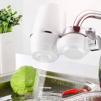

Mini Tap Water Purifier Kitchen Faucet Washable Ceramic Percolator Water Filter Filtro Rust Bacteria Removal Replacement Tools