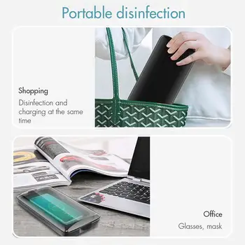 

New Multifunctional Ultraviolet Box Three Timing Modes Phone Wireless Charging Ultraviolet case For Masks Phone