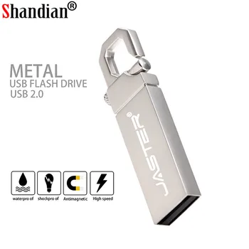 

SHANDIAN USB Flash Drive 64GB Metal Pendrive High Speed USB Stick 4GB 32GB Pen Drive Real Capacity 16GB USB Flash (Free LOGO