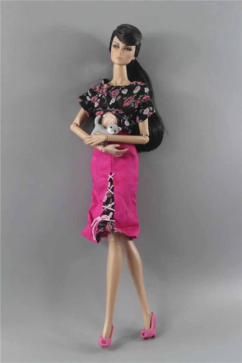 Новые стили одежды куклы игрушки платье юбки брюки много стилей для fr Барби 1:6 куклы A171