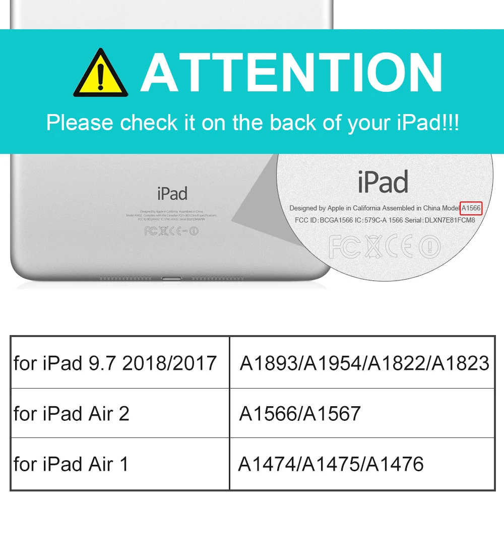 Чехол для iPad air2, чехол, 9,7 дюйма, силиконовый мягкий чехол из искусственной кожи, умный чехол для iPad, чехол 6-го поколения