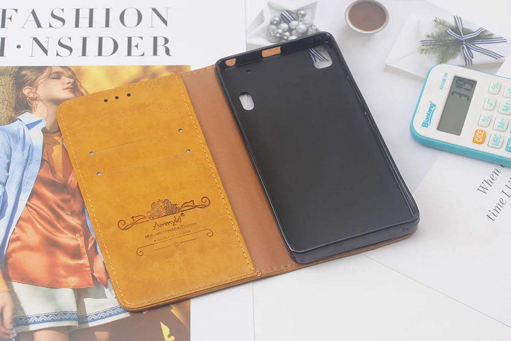 AMMYKI Lenovo a7000 case Tree Pattern High quality 3D Vision flip leather phone back cover cases 5.5'For lenovo k3 note case