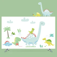 1"-80" 22 дюймов 75 дюймов экран lcd tv PC чехол декоративный капюшон занавес мультфильм крокодил, динозавр водонепроницаемый зеленый синий
