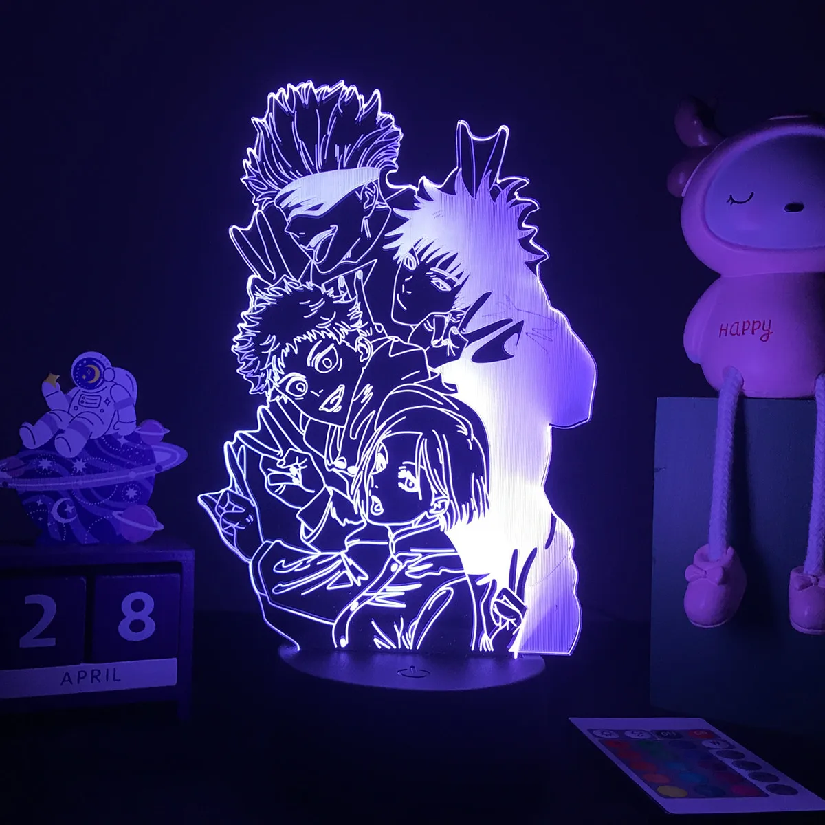 potato night light Japanese Anime Jujutsu Kaisen 3D LED Lamp Satoru Gojo Figure Led Night Light for Bedroom Decor Birthday Gift Dropshippng motion sensor night light