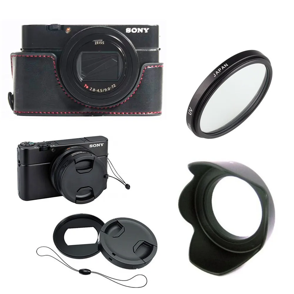 УФ-фильтр и крышка объектива переходное кольцо чехол для камеры Sony RX100 Mark VII VA VI V IV