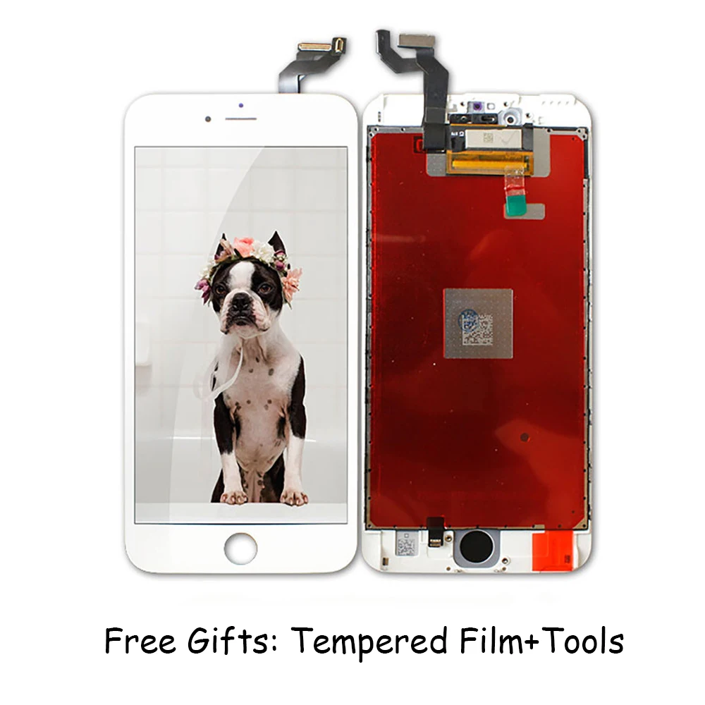 FVBH White&ampBlack Lifetime Assurance AAAAA LCD Display For iPhone 6S Plus 5.5'' 3D Touch Screen Digitizer Assembly+Gifts |