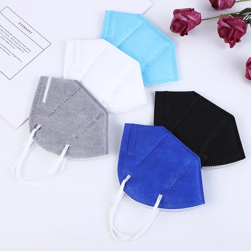 

KN95 Face Mask 10 Pieces Disposable Adult Men And Women Breathing Protection Breathable Industrial Dust Haze Face Mask