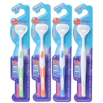 

Dual Side Dental Care Cleaner Brush Scraper Oral Tongue Clean Breath Health Tool
