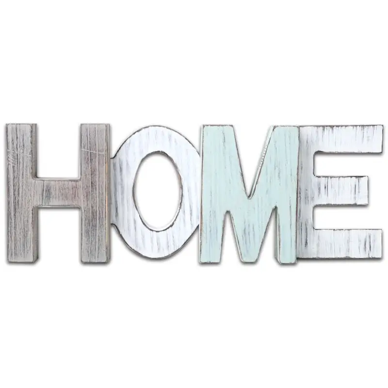 

Rustic Wooden Alphabet Letters Plaques Signs Wedding Party Free Standing Table Home Decoration