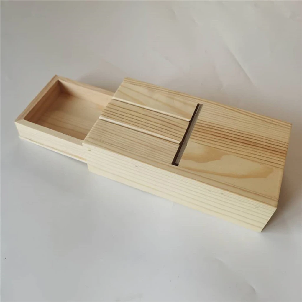 Soap Beveler Planer Wooden Box Soap Cutter for Handmade Soap Candle Making Tools