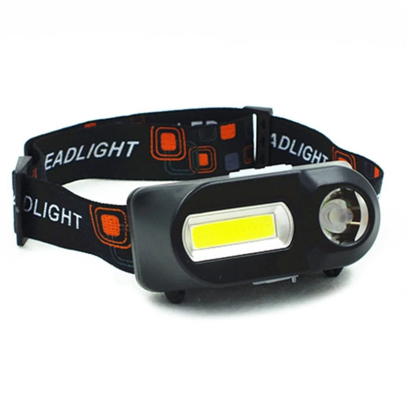 

Mini COB LED Headlight Headlamp Head Lamp Flashlight USB Rechargeable 18650 Torch Camping Hiking Night Emergency Supplies