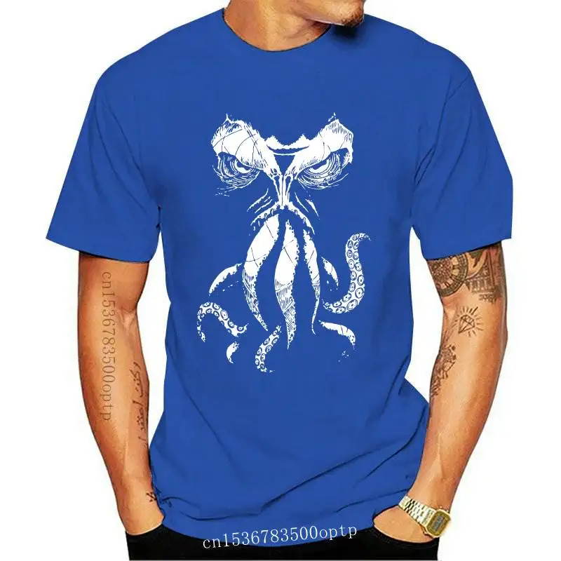 Новинка Мужская футболка Cthulhu с надписью Пробуждение Cthulu Lovecraft ужас некромикон