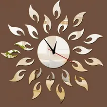 Алиэкспресс Лидер продаж гостиная спальня ТВ фон стерео зеркало стикер солнце Подвесные часы