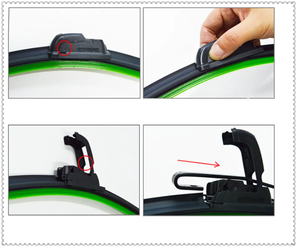 Universal U-shaped soft frameless bracketless car windshield wiper blade for Mercedes Benz GLC GLC43 G350d E350 F125 E550 | Автомобили и