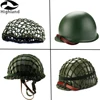 Hunting Caps Camouflage Net M1 CS Helmet W Netting Cover Camouflage Helmet for WWII Steel WW2 U.S Army Equipment Military