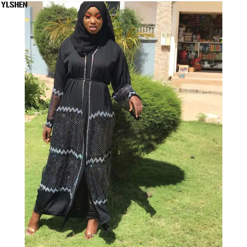 Ramadan Eid Mubarak Abaya Dubai Femme Turkish Luxury Hijab Muslim Dress African Dresses Abayas For Women Kaftan islamic Clothing 06