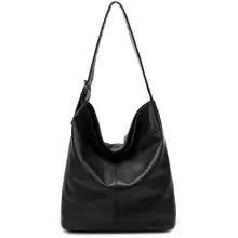 Высокое качество Новые черные сумки женские сумки мягкие из искусственной кожи роскошные сумки Большая вместительная повседневная женская сумка через плечо