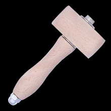 MIUSIE ручной работы кожаные инструменты Т-образная деревянная ручка кожаная резьба молоток рабочие резчики молоток инструменты для работы по дереву столярные работы