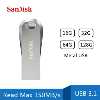 

SanDisk 64GB USB3.1 Flash Drive 128GB Pendrive 32GB Memory Stick 256GB Mini Metal USB Key For Laptop/Tablet/Car/PC 150MB/s CZ74