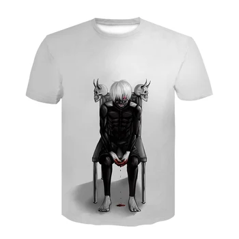 

T-shirt Tokyo Ghoul T shirt Men Women Blood Shirt Casual Ken Kaneki Sketch doodle Printed Japan Anime Tops Tees