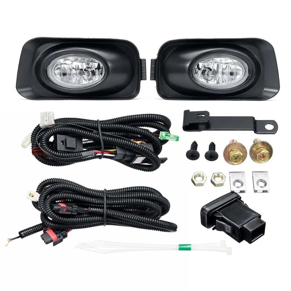 Автомобильный бампер, головной светильник для Honda Accord, противотуманный светильник, 2003~ 2008y, галогенная лампа, 4300 K, провод, передняя фара, для Accord, противотуманная фара
