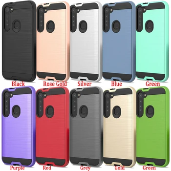 

100pcs/lot For Motorola Moto G Power G Stylus Armor Removable Brushed Hard Back Cover For Moto One Hyper G8 Power