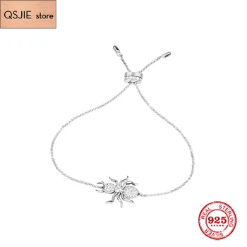 

Fashion Charm Sterling Silver Copy 1:1 Copy,Adjustable Silver 'Ants' Bracelet Women Monaco Luxury Jewelry Gift
