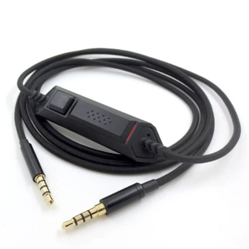 Black Замена аудиокабеля для logitech для kingston для HyperX Cloud Flight G633 G933 наушники подходят для многих наушников 23 AugT2 - Color: Black