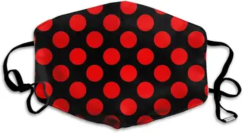 

Red and Black Buffalo Plaid Print Half Face Mouth Mask, Cotton Anti Dust with Adjustable Ear Loops for Women & Men Kids Teens