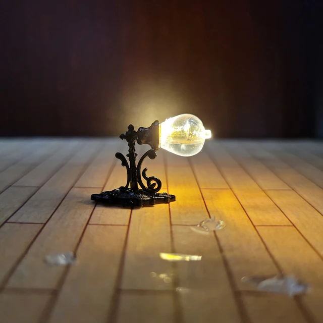 10PCS HO Scale Classic Wall Mount Gooseneck Lamps/Street Lamp Model Making Railroad/Model Park Lamps/Railroad Layout 3