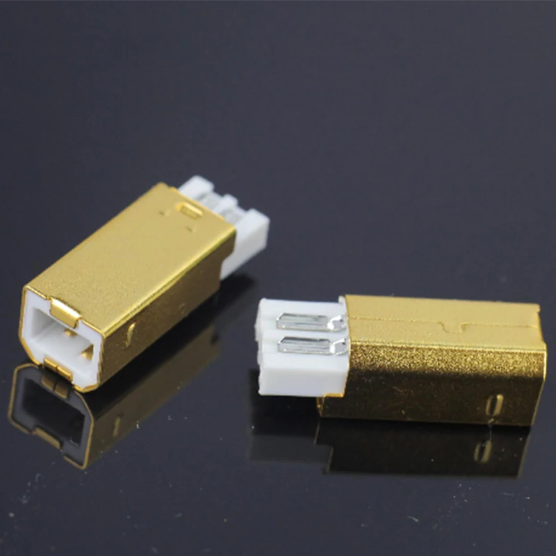 MPS HD 019 HiFi USB 2 0 аудио разъем из чистой меди аудиоразъем 24K 5u позолоченный DAC типа B|hifi