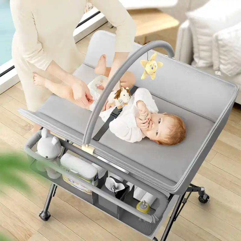 baby crib with diaper changer