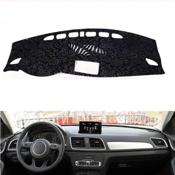 

Rose Pattern Non-slip Dashmat Dash Mat Dashboard Cover Pad Cover Carpet Car Sticker for A-UDI Q3 Q3S 2012 2013-2018 Car Styling