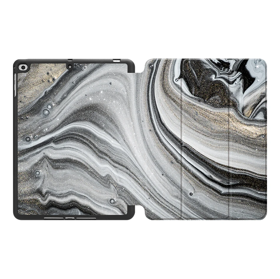 Чехол MTT marble для iPad 9,7 дюймов, мягкая задняя панель из ТПУ+ откидная подставка из искусственной кожи, умный чехол для iPad Air 1 2, чехол для планшета, Fundas