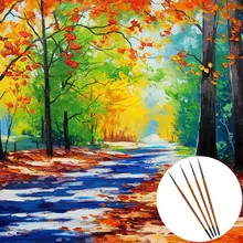 10 шт./компл. тонкая ручная деталь окрашены тонкий изогнутым наконечником рисунок пером острым нейлоновая Кисть Акриловая картина Craft товары для рукоделия X6HB