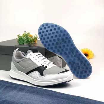 

New Breathable Mesh Golf Shoes Men White Blue Light Weight Golfing Footwear High Quality Size 39-45 Training Golf Sneakers