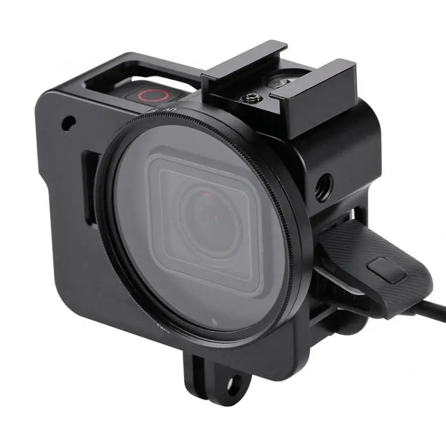 Aluminum Alloy Protective Case Frame Housing+ 52mm UV Filter for GoPro Hero 5 6 Sport Camera Accessories